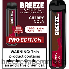 Breeze Pro 2000 de pufuri cola cu cireșe 844RTH28 Breeze Vape Near Me