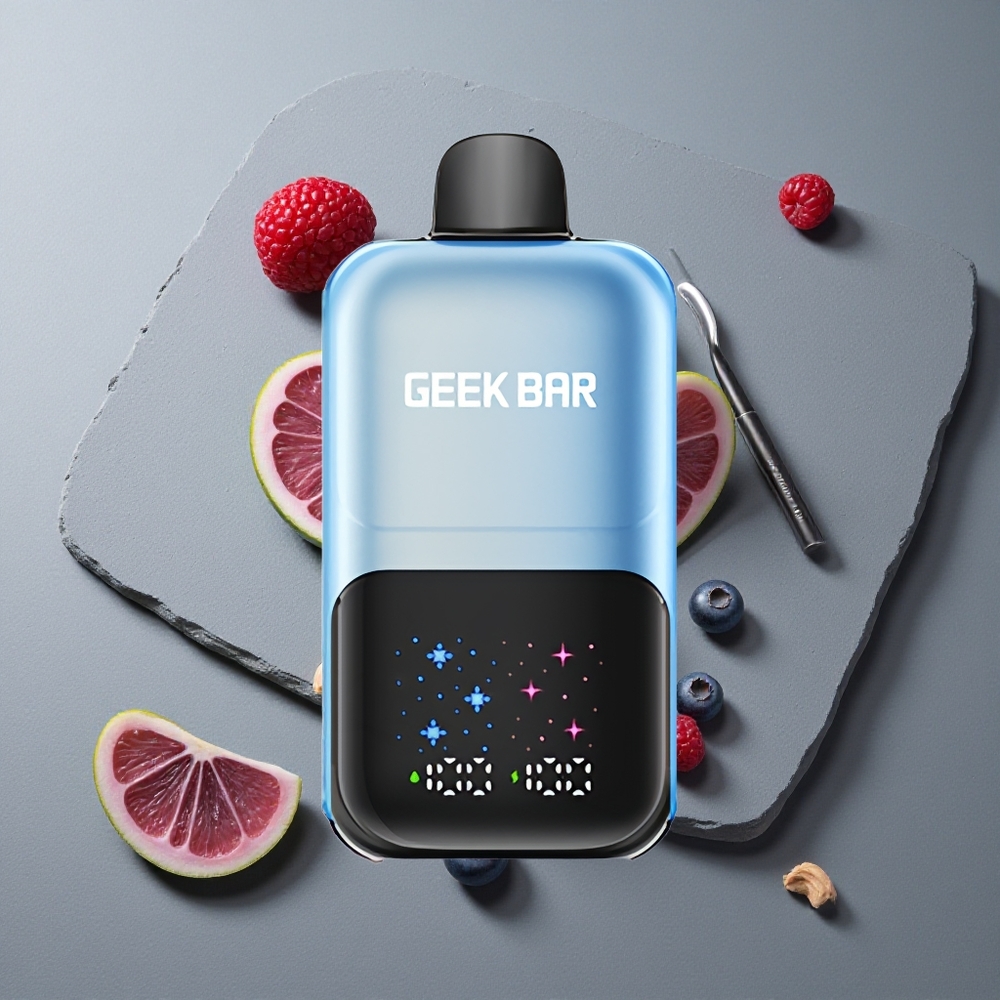 GEEK BAR 2GO 20ml 50000 Puffs Două Serii Vape de unică folosință Pen Afină Zmeură Gheață cu Ecran Interactiv