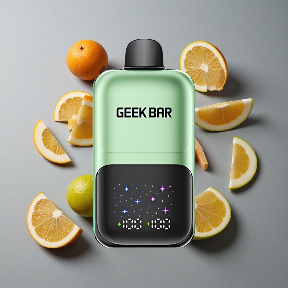 GEEK BAR 2GO 50000 Puffs Două Serii Pen Vape Disposable Bomboane Acerbe & Fructe Acerbe cu Ecran Interactiv și Reîncărcabil