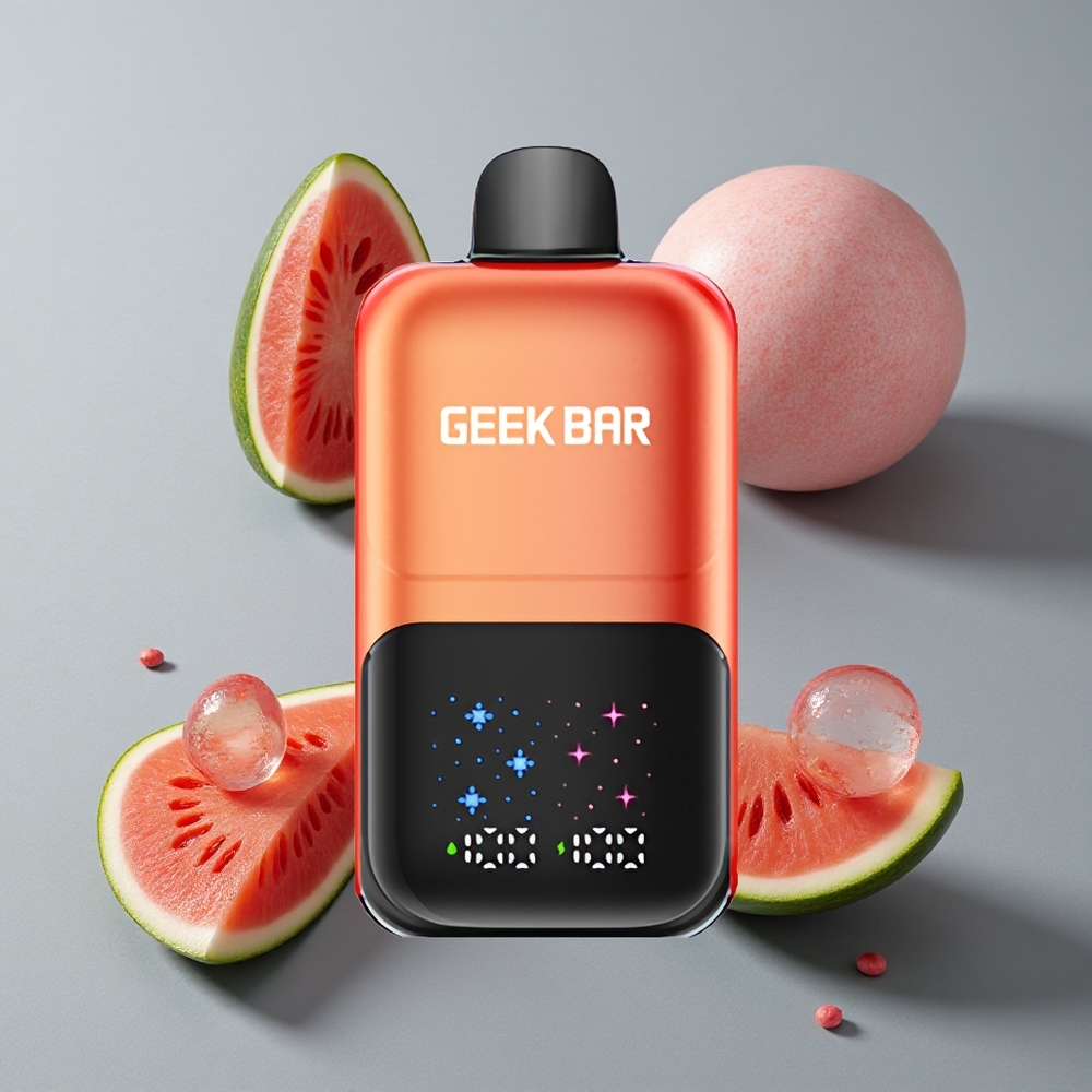 GEEK BAR 2GO 50000 Puffs Două Serii Vape de unică folosință Pen Bubble Gum de Pepene Verde cu Gheață și Ecran Interactiv