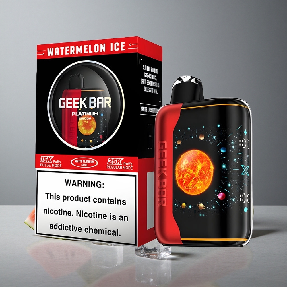 GEEK BAR Platinum 25000 Puffs Pulsant Și 20mL E-Lichid Pepene Gheață