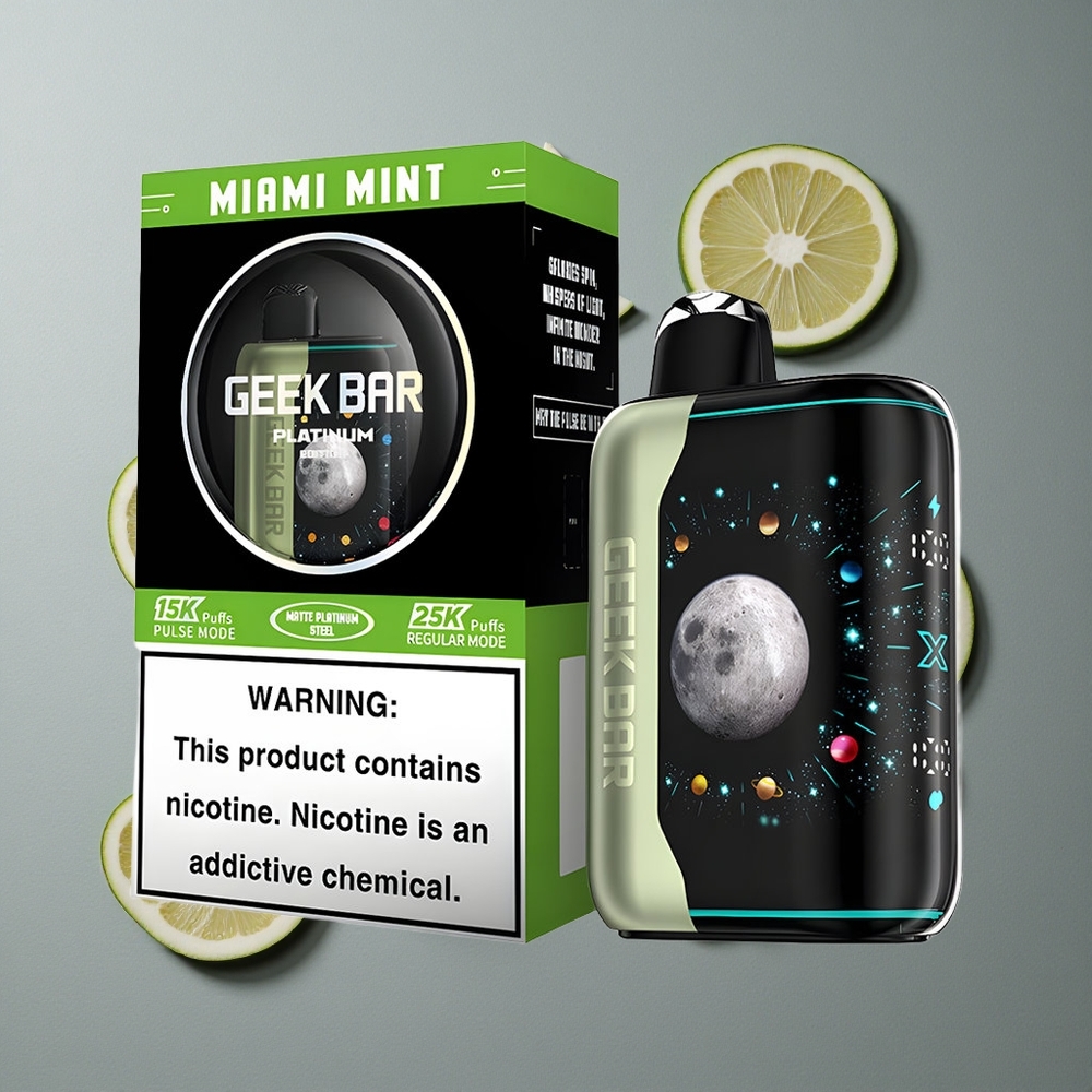GEEK BAR Platinum Edition 25000 Miami Mentă cu Încărcare Rapidă USB-Type C