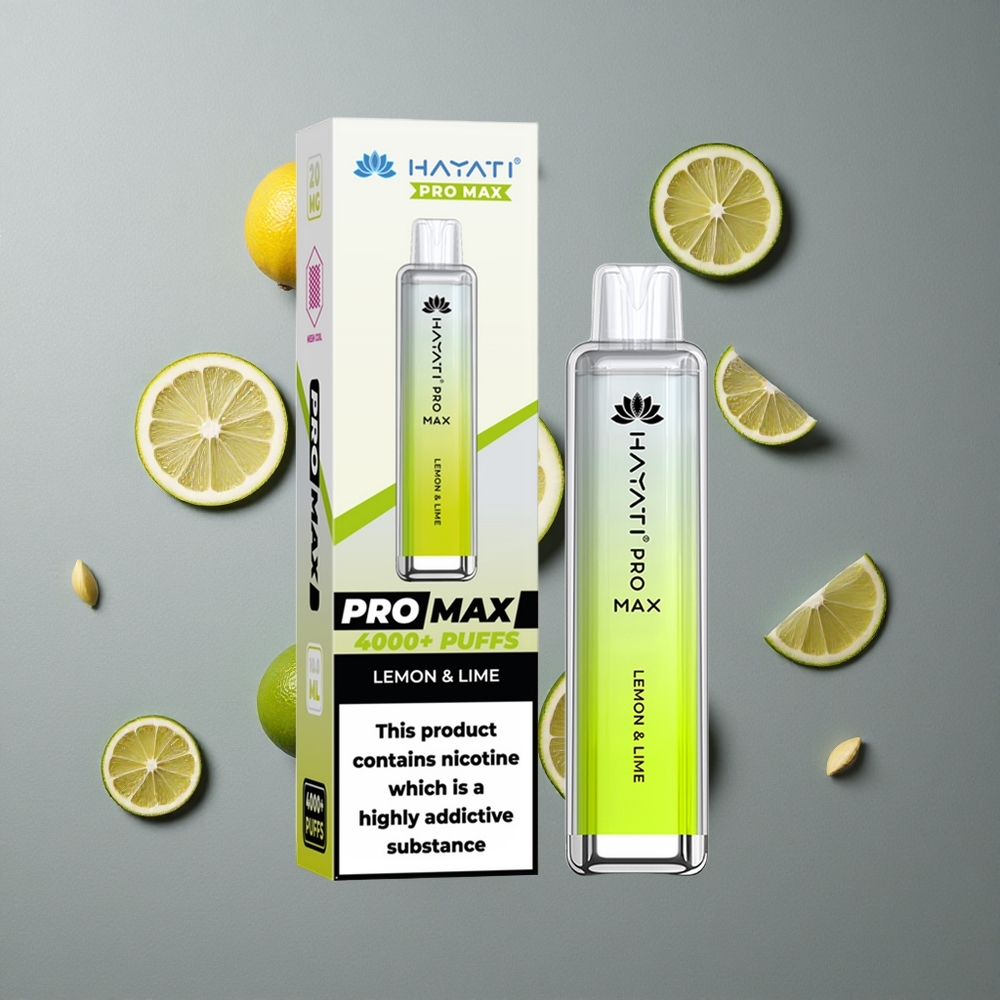 Hayati Pro Max 4000 Puffs Lămâie & Lime cu Baterie Reîncărcabilă 1400mAh