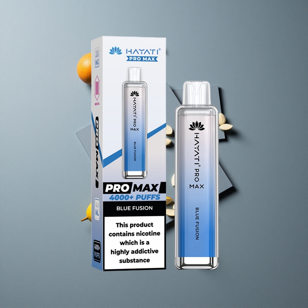Hayati Pro Max 4000 Puffs Reîncărcabil cu LED Cristal și 1400mAh Albastru Fusion