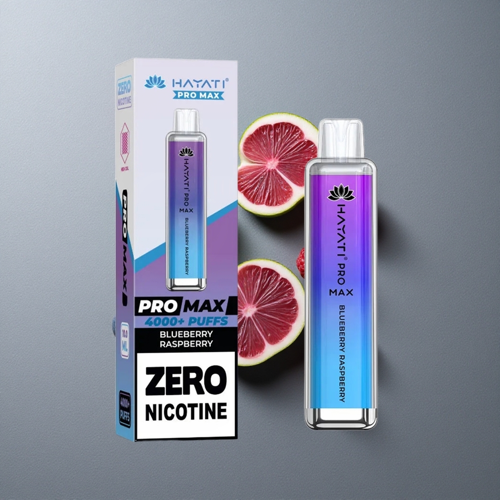 Hayati Pro Max 4000 Puffs Vape Disposable Afine-Zmeură cu Baterie 1400mAh Reîncărcabilă
