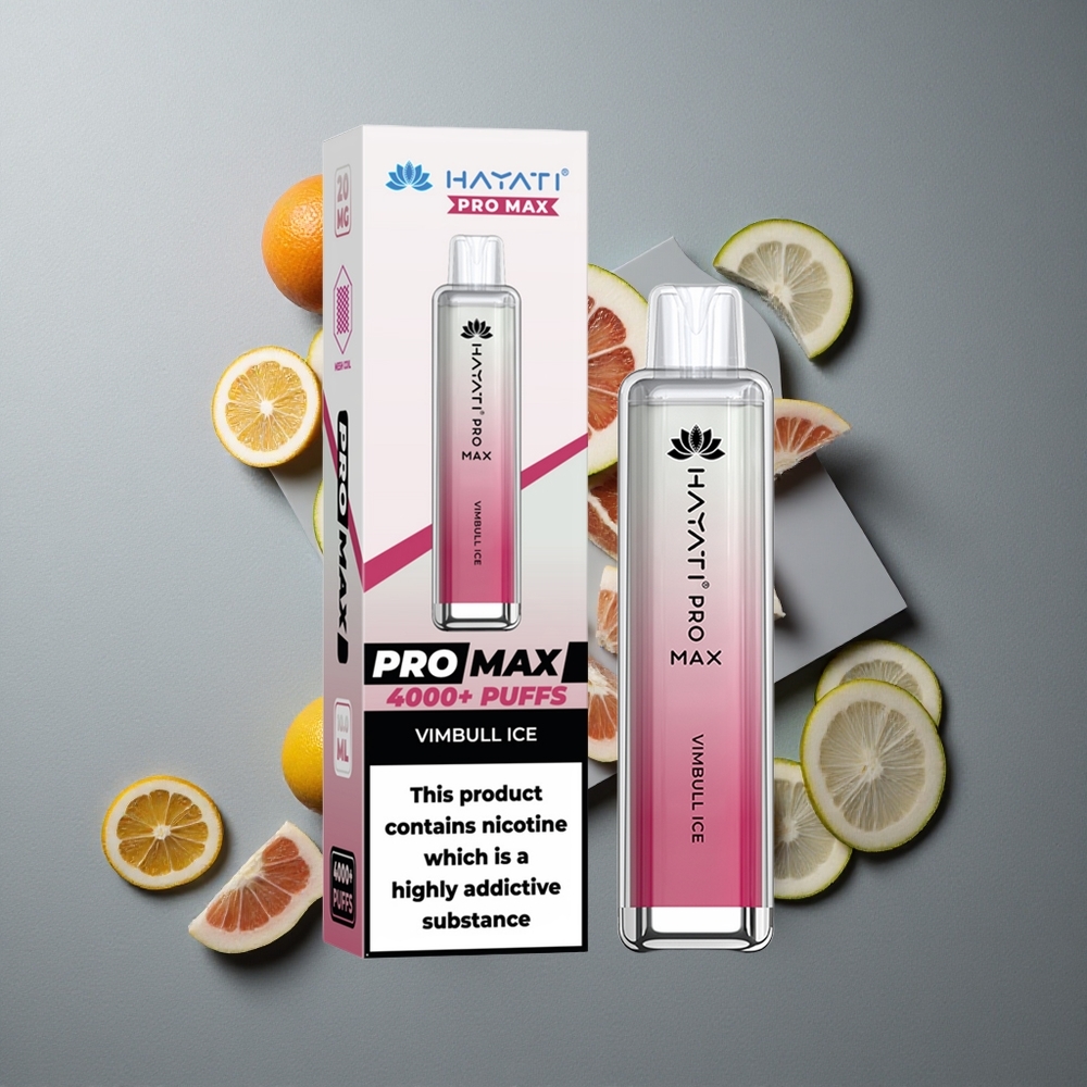 Hayati Pro Max 4000 Puffs Vimbull Gheață cu Baterie 1400mAh