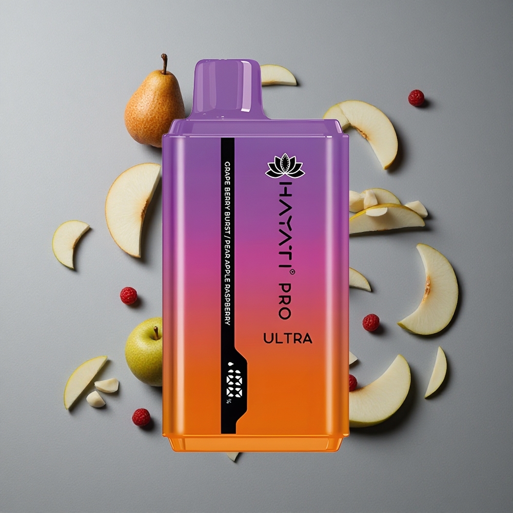 Hayati Pro Ultra 15000 Puffs Aroma Zmeură Strugure 850mAh
