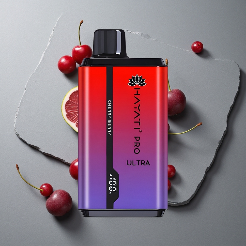 Hayati Pro Ultra 15000 Puffs Capsule cu Cireșă și Berry și 49 de Arome