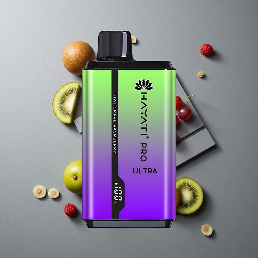 Hayati Pro Ultra 15000 Puffs Capsuni Zmeura Kiwi 2 12ml 2% Nicotina