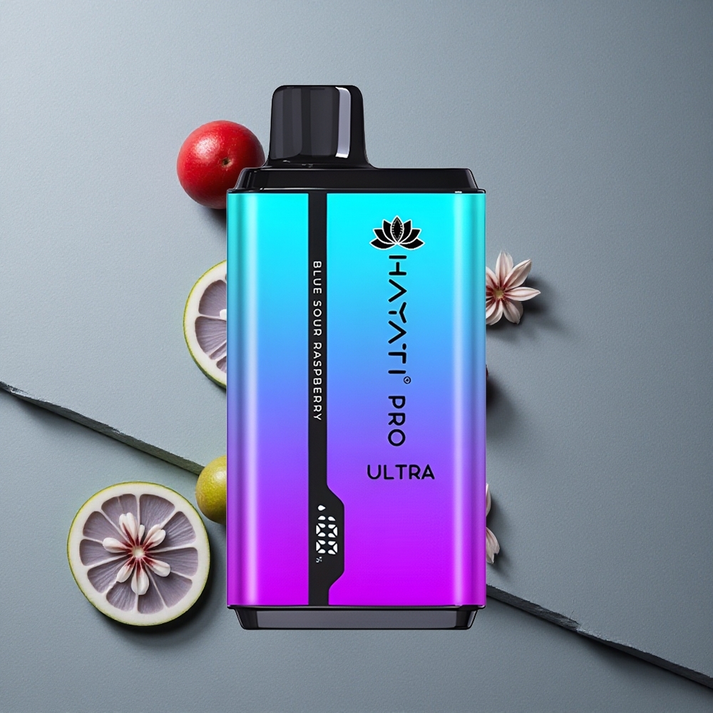 Hayati Pro Ultra 15000 Puffs Dispozabil Vape Afine Acră Albastră cu 850mAh