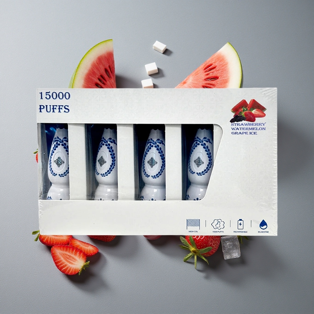 HUMO Azul 15000 Puffs Capsulă Pre-umplută 20mL Căpșuni Pepene verde gheață din struguri