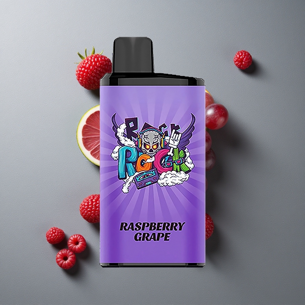 IGET Bar Pro 10000 Puffs Vape Dispozabil Zmeură Strugure cu Baterie 2000 mAh