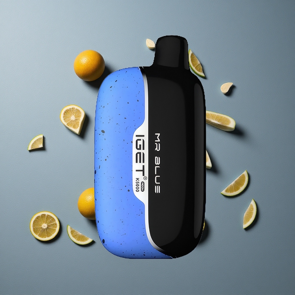 IGET Moon K5000 Puffs Vape de unică folosință Albastru cu 5000 de Puffs și Greutate Netă de 81,5 g