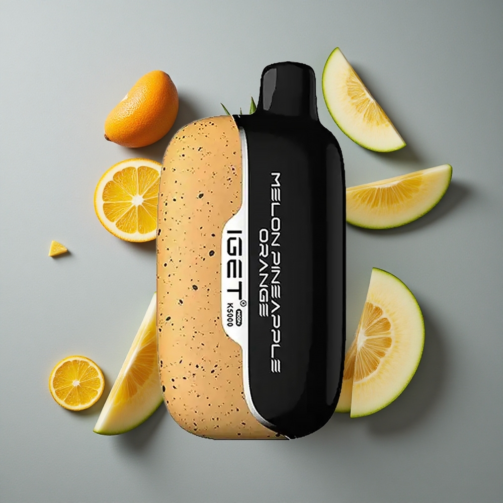 IGET Moon K5000 Puffs Vape de unică folosință Ananas Portocale Pepene cu Până la 5000 de Puffs