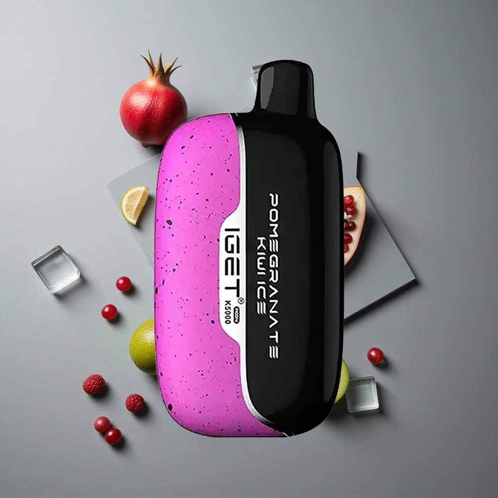 IGET Moon K5000 Puffs Vape de unică folosință Rodie Kiwi Gheață – 5000 de Puffs, 81.5 g