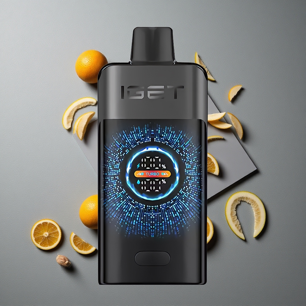 IGET ONE 12000 Puffs Vape Dispozabil Pădurea Neagră cu Ecran Color Curbat și 2700 mAh
