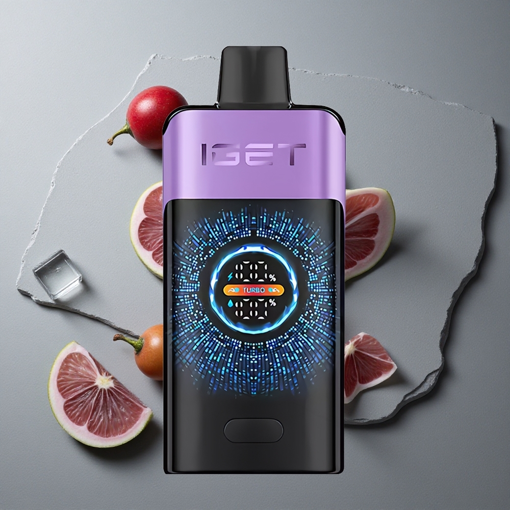IGET ONE 12000 Puffs Vape Dispozabil cu 2700 mAh și Aroma de Gheață de Struguri