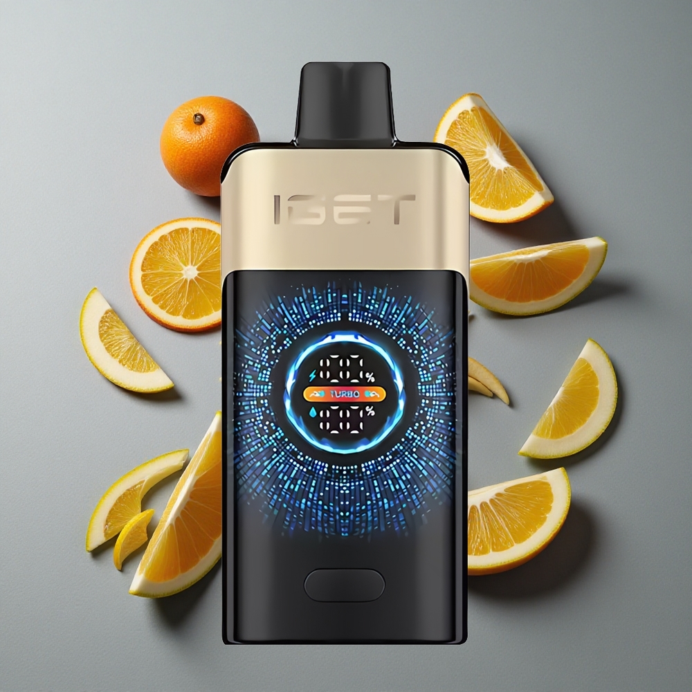 IGET ONE 12000 Puffs Vape Dispozabil cu 2700 mAh și Portocaliu Tropical