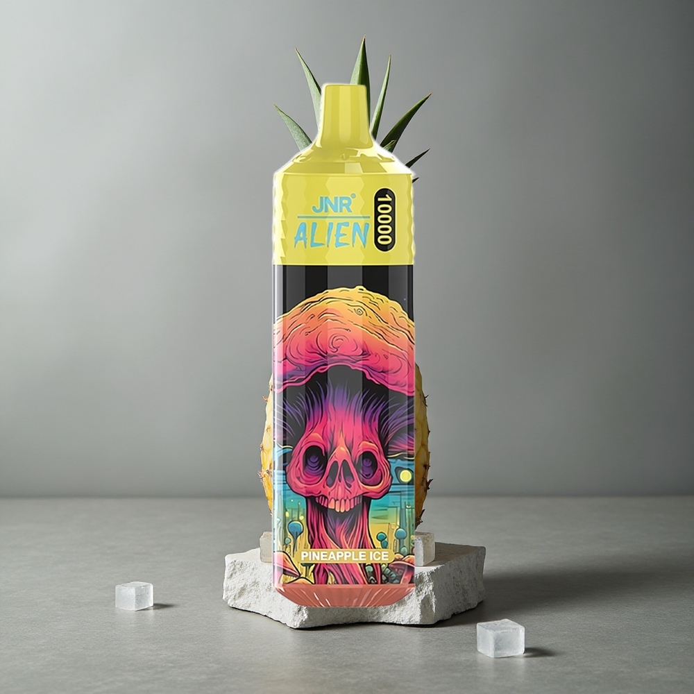JNR Alien 10000 Puffs Ananas Gheață cu LED (RGB) și Încărcare Rapidă Type-C
