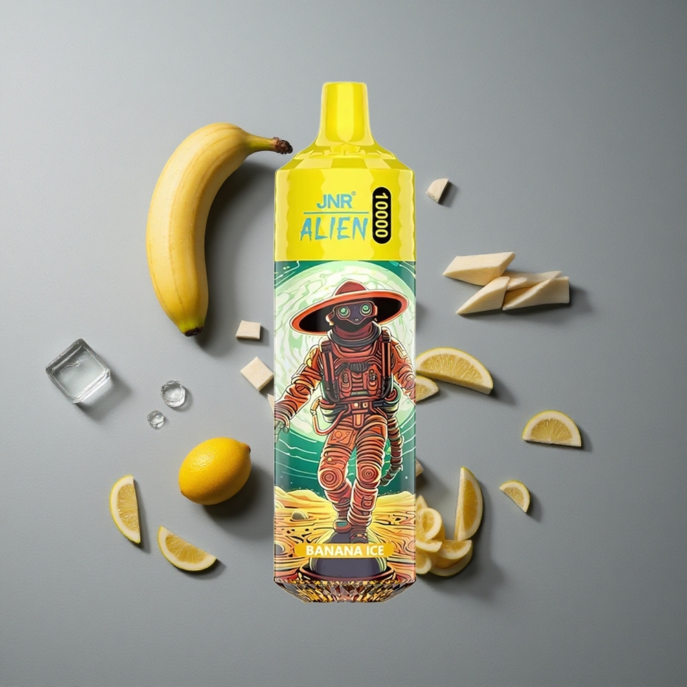JNR Alien 10000 Puffs Banană Gheață cu LED (RGB) și Baterie 850mAh