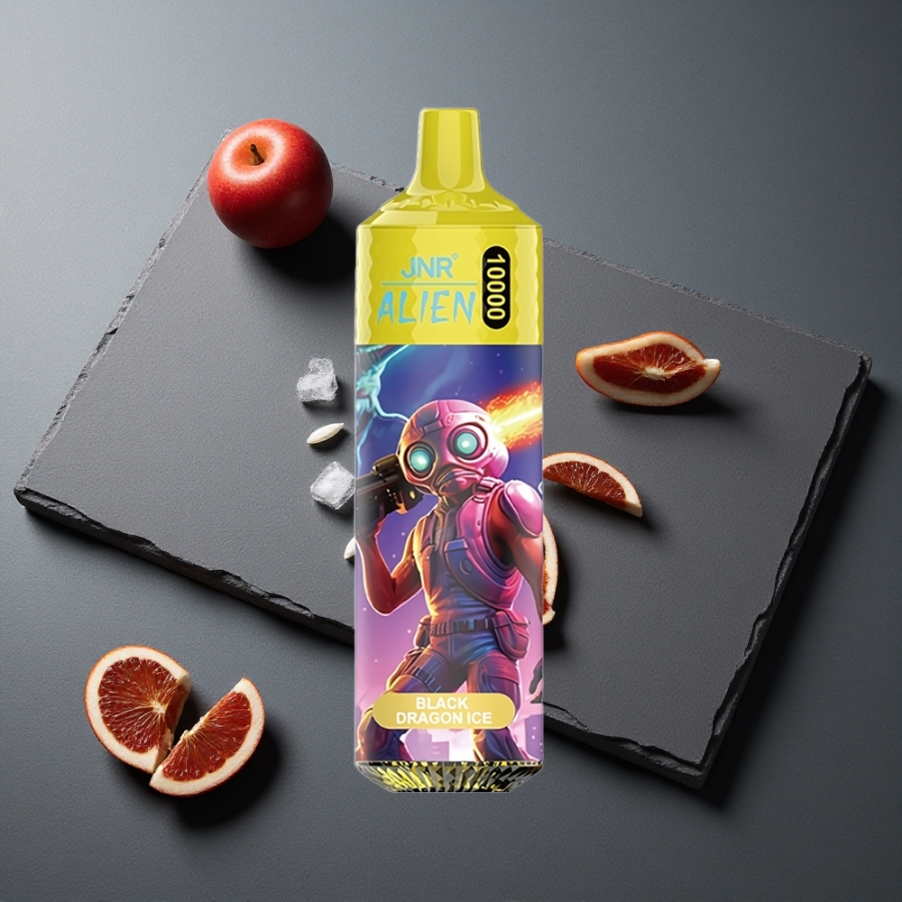 JNR Alien 10000 Puffs Baterie 850mAh Dragon Negru Gheață