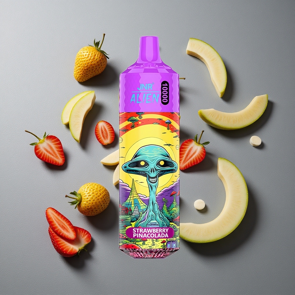 JNR Alien 10000 Puffs Capsator Pina Colada cu LED (RGB) și Încărcare Rapidă Type-C