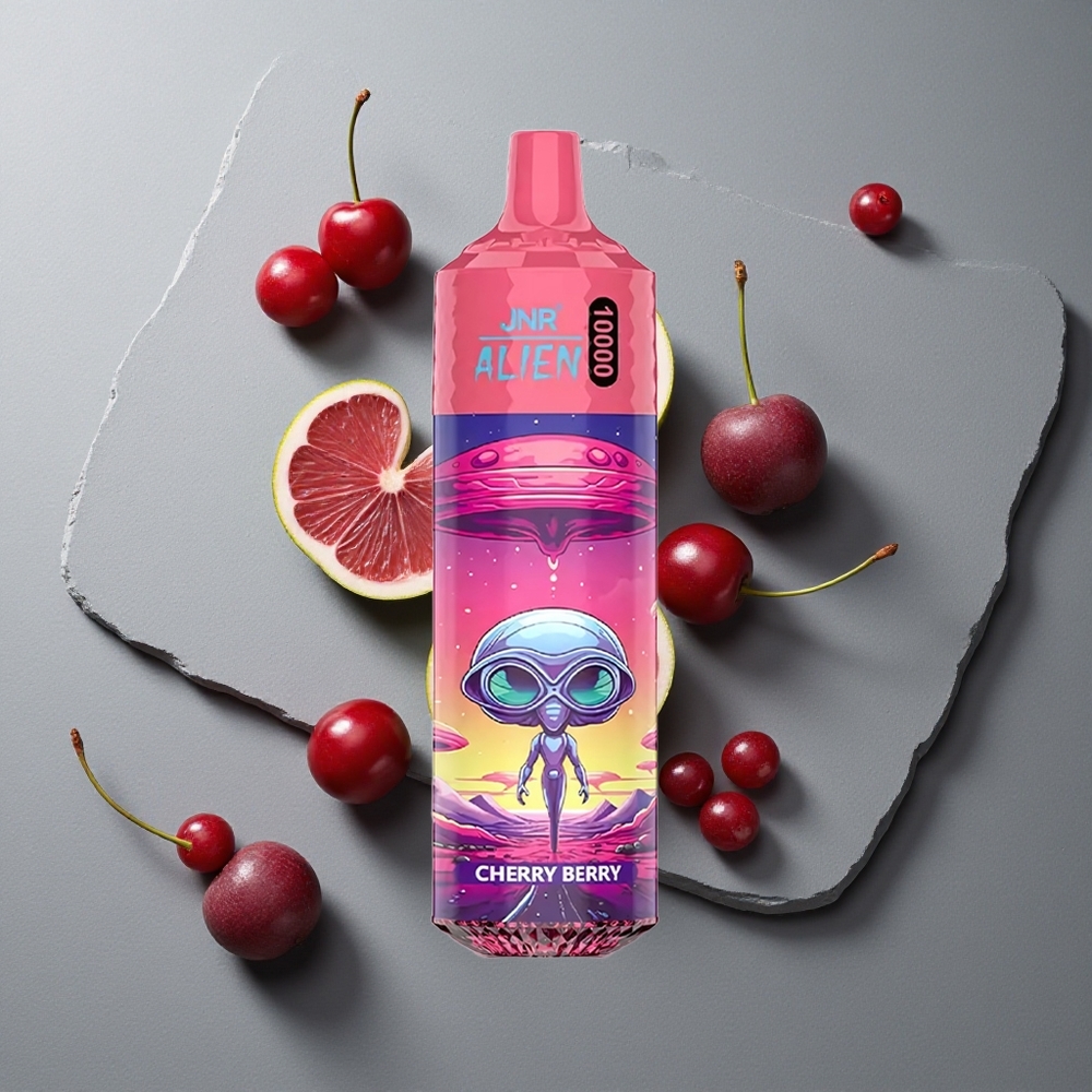 JNR Alien 10000 Puffs Coșmar Cireșă-Boabe cu LED (RGB) și 850mAh