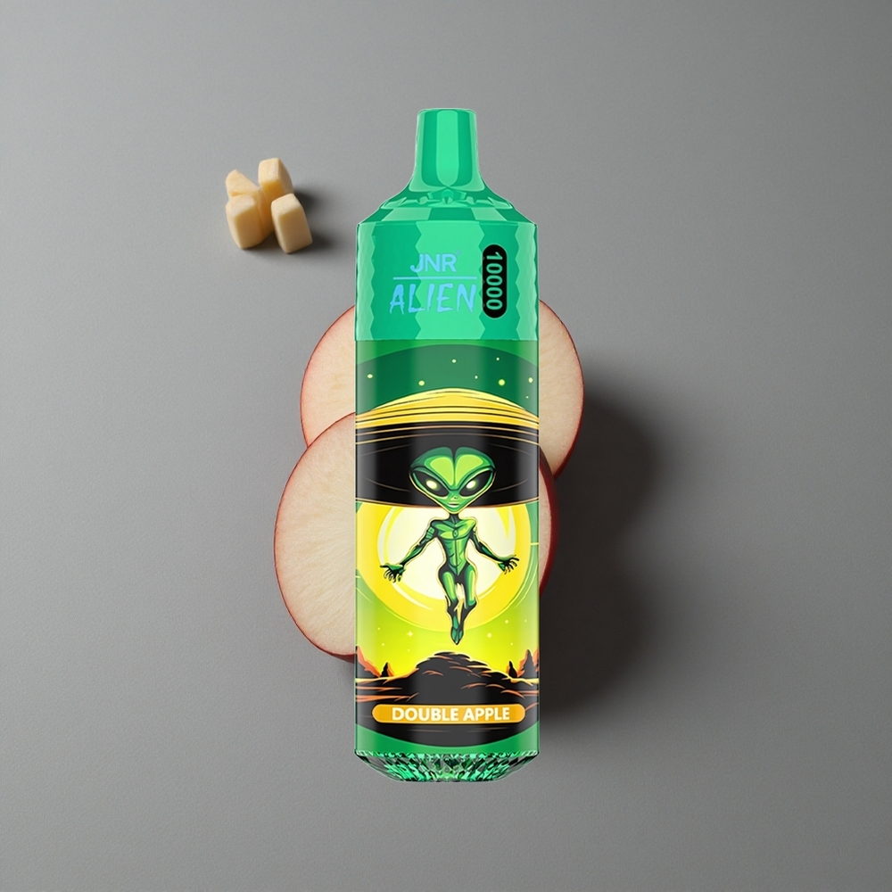 JNR Alien 10000 Puffs Dublu Măr cu 20ml E-lichid și LED (RGB)