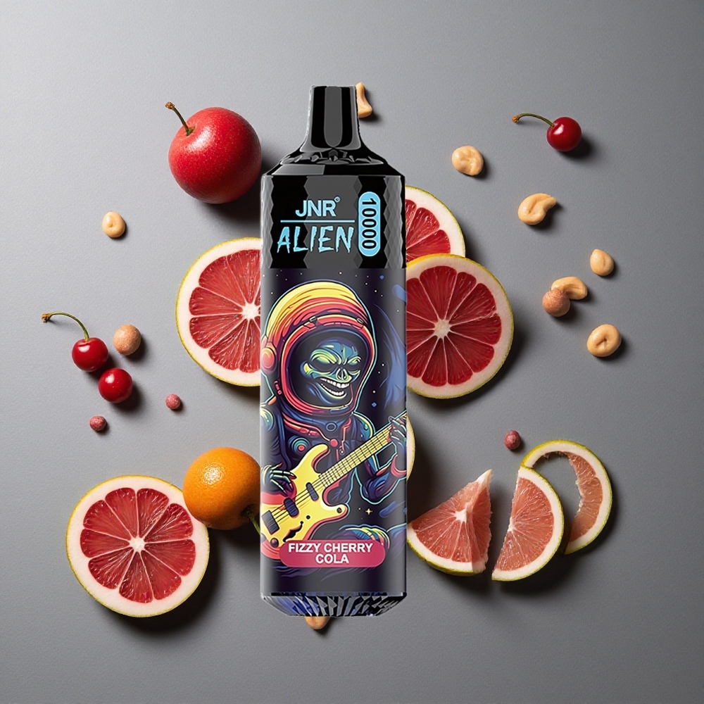 JNR Alien 10000 Puffs Fizzy Cherry Cola cu LED (RGB) și Încărcare Rapidă Type-C