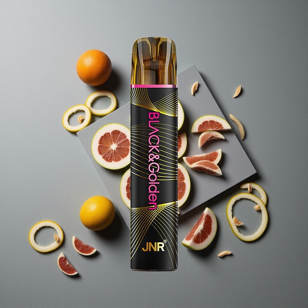 JNR Black&Golden 600+200 Puffs Vape de unică folosință 800 Puffs