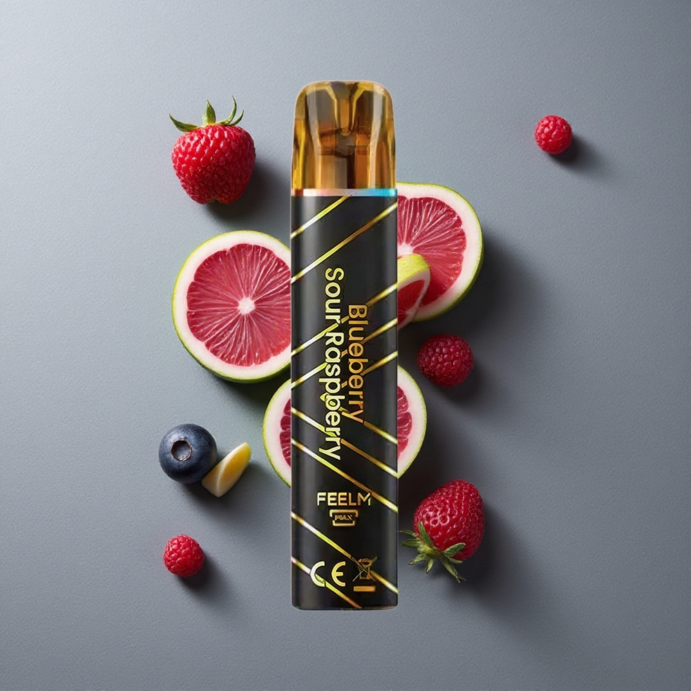 JNR Black&Golden 600+200 Puffs Vape de unică folosință Afine-Zmeură Acră 800 Puffs