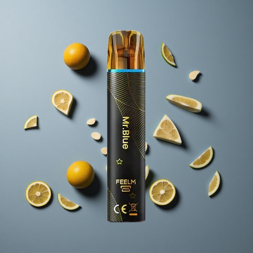 JNR Black&Golden 600+200 Puffs Vape de unică folosință Albastru cu 550mAh