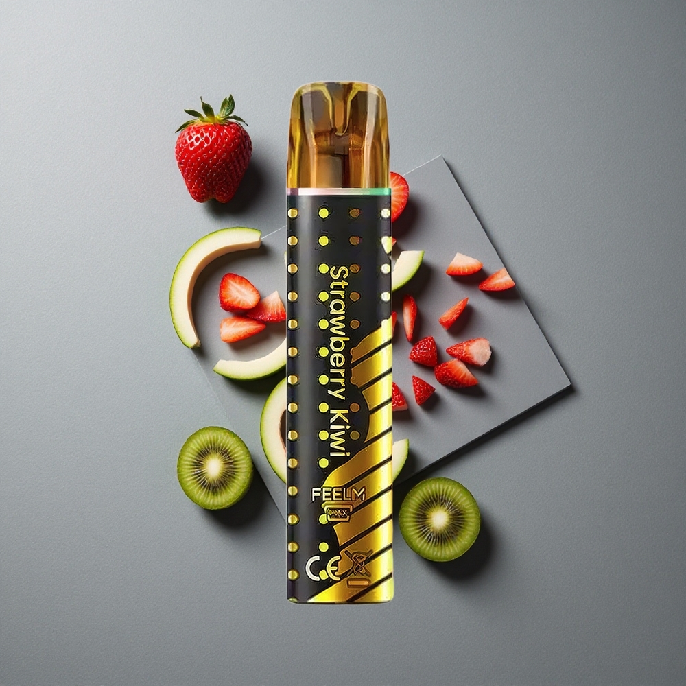 JNR Black&Golden 600+200 Puffs Vape de unică folosință Căpșuni Kiwi 800 Puffs 2% Nicotină