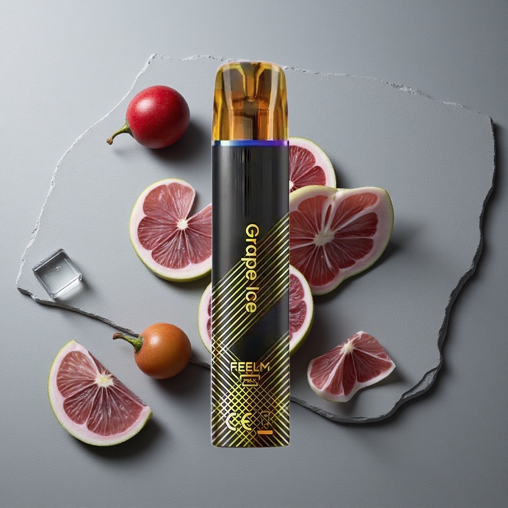 JNR Black&Golden 600+200 Puffs Vape de unică folosință Gheață de Struguri cu 800 Puffs