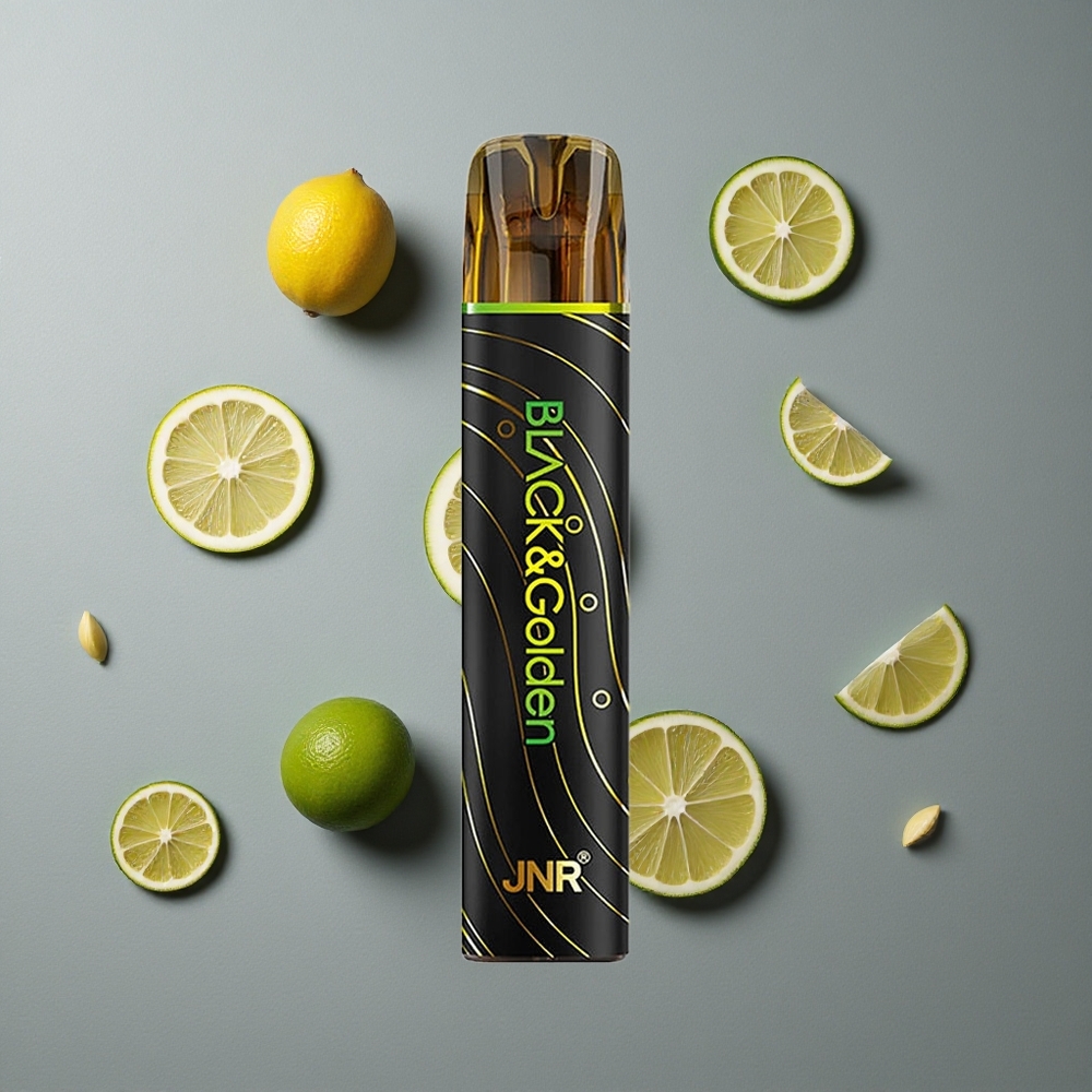 JNR Black&Golden 600+200 Puffs Vape de unică folosință Lămâie & Lime 800 Puffs