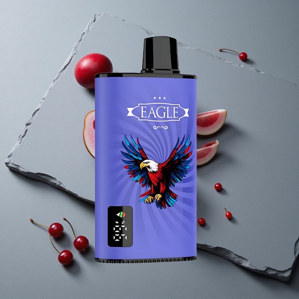 JNR EAGLE Smart 23000 Puffs Afișaj Digital și Coil Mesh 1.0ohm Blue Razz Cireșă