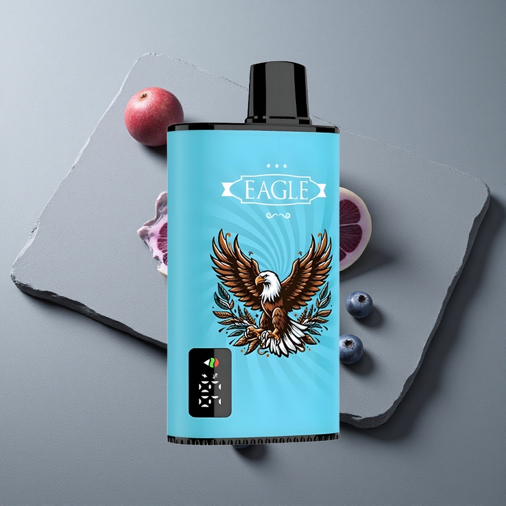 JNR EAGLE Smart 23000 Puffs Afumător Disposable cu Ecran Digital și Coil Mesh 1.0ohm Afine Înghețate