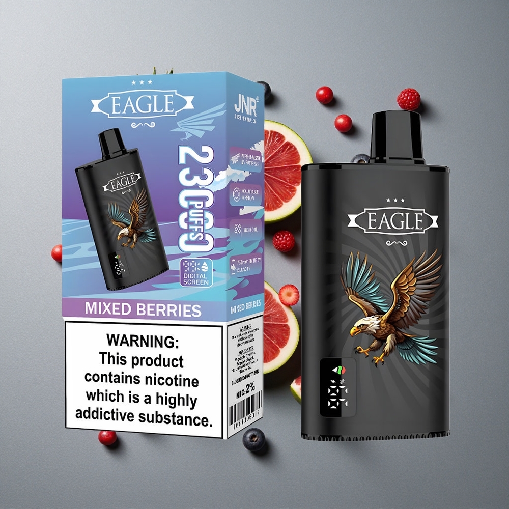 JNR EAGLE Smart 23000 Puffs Afumătură Mixtă cu Ecran Digital și 25ml Lichid
