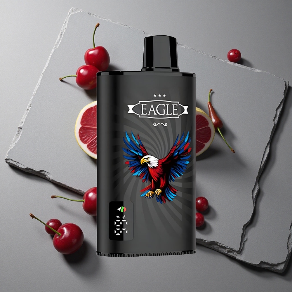 JNR EAGLE Smart 23000 Puffs Vape Disposable cu Ecran Digital și Coil Mesh 1.0ohm Cireșă Cola