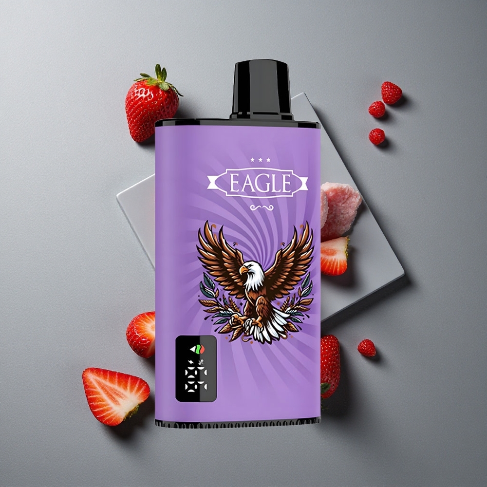 JNR EAGLE Smart 23000 Puffs Vape de unică folosință Capsuni Înghețate cu Ecran Digital și Baterie 750mAh