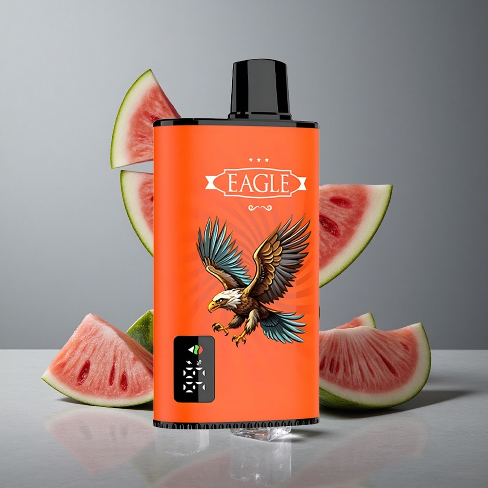 JNR EAGLE Smart 23000 Puffs Țigareta Electronică Dispozabilă cu Ecran Digital și Coil Mesh 1.0ohm Gheață de Pepene Verde
