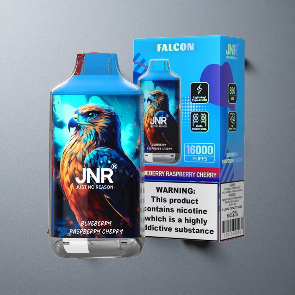 JNR Falcon 16000 Puffs Afine Zmeură Cireșe cu Baterie 850 mAh