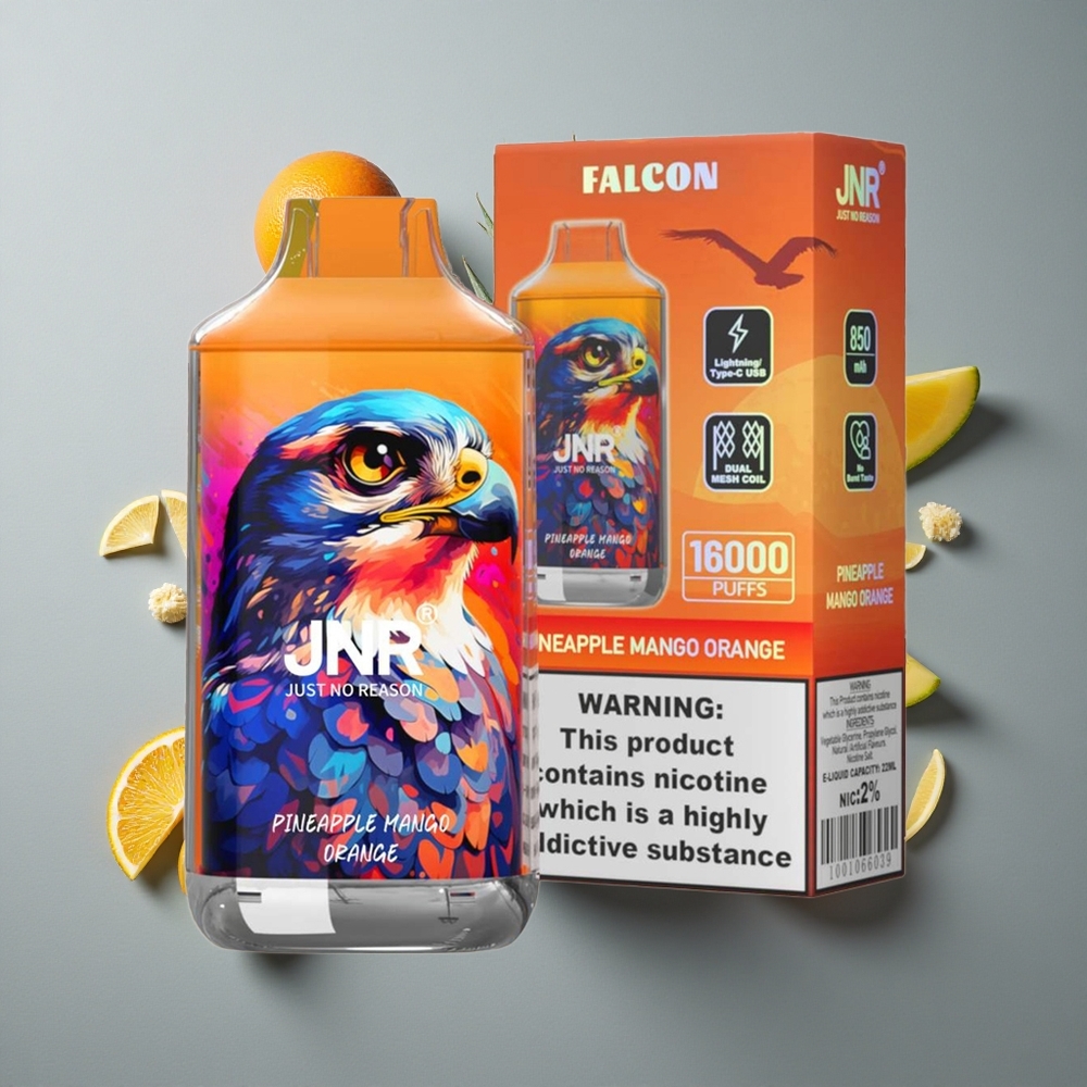 JNR Falcon 16000 Puffs Ananas Mango Portocală cu Baterie 850 mAh