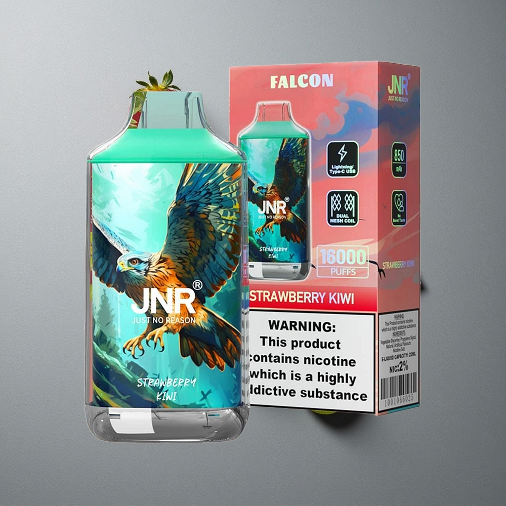 JNR Falcon 16000 Puffs Capsula Dual Mesh Coil Capsuni Kiwi