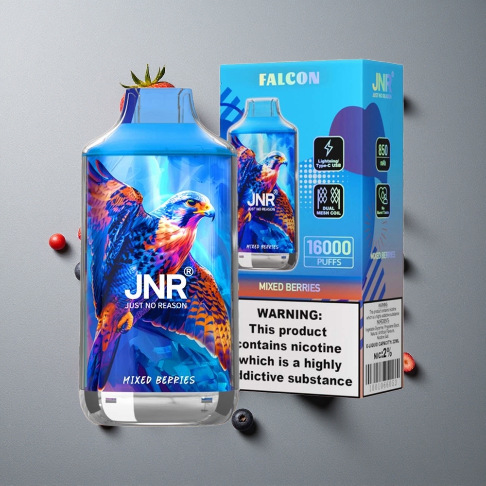 JNR Falcon 16000 Puffs Mixed Berries (Arome de Fructe de Pădure) cu Baterie 850 mAh