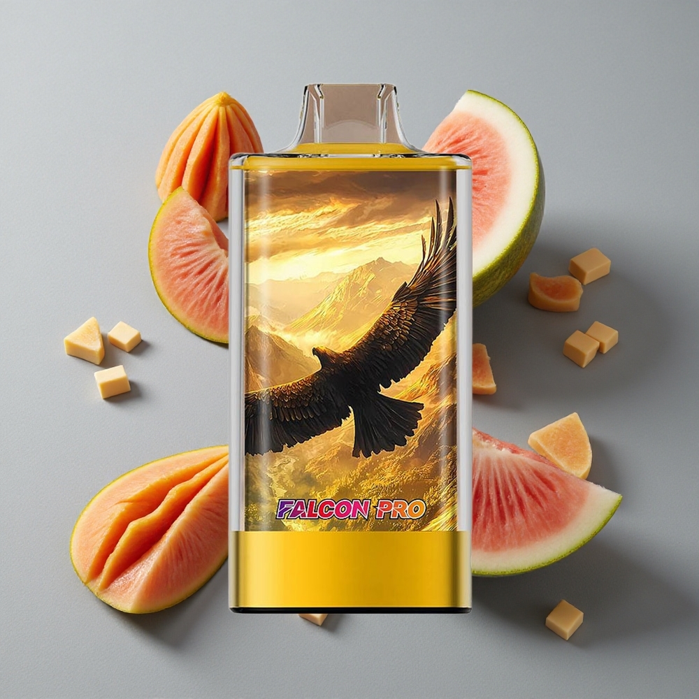 JNR Falcon Pro 28000 Puffs Peach Mango Pepene Verde cu 5% Nicotina