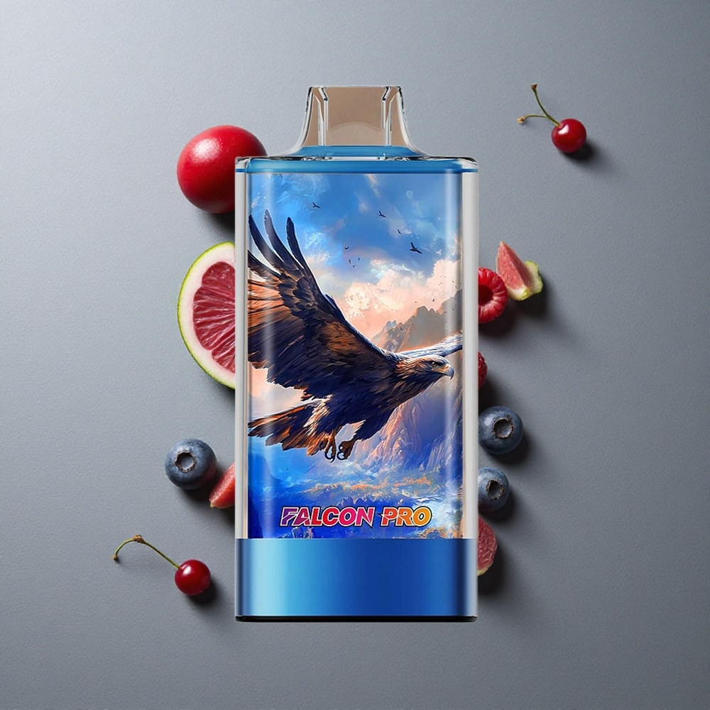JNR Falcon Pro 28000 Vape de unică folosință Afine-Zmeură-Cireșă cu 28000 de Puffs și 5% Nicotină