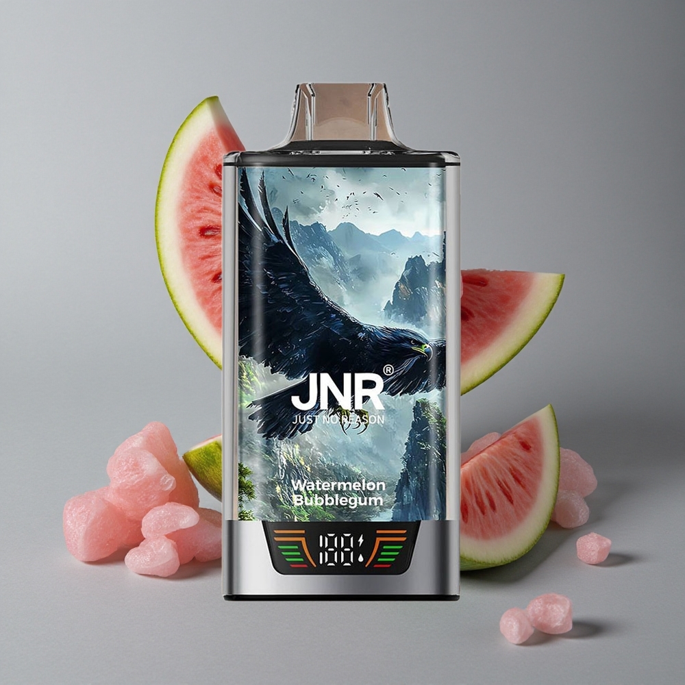 JNR Falcon Pro 28000 Vape de unică folosință Bubblegum de Pepene cu 28000 de Puffs și 5% Nicotină