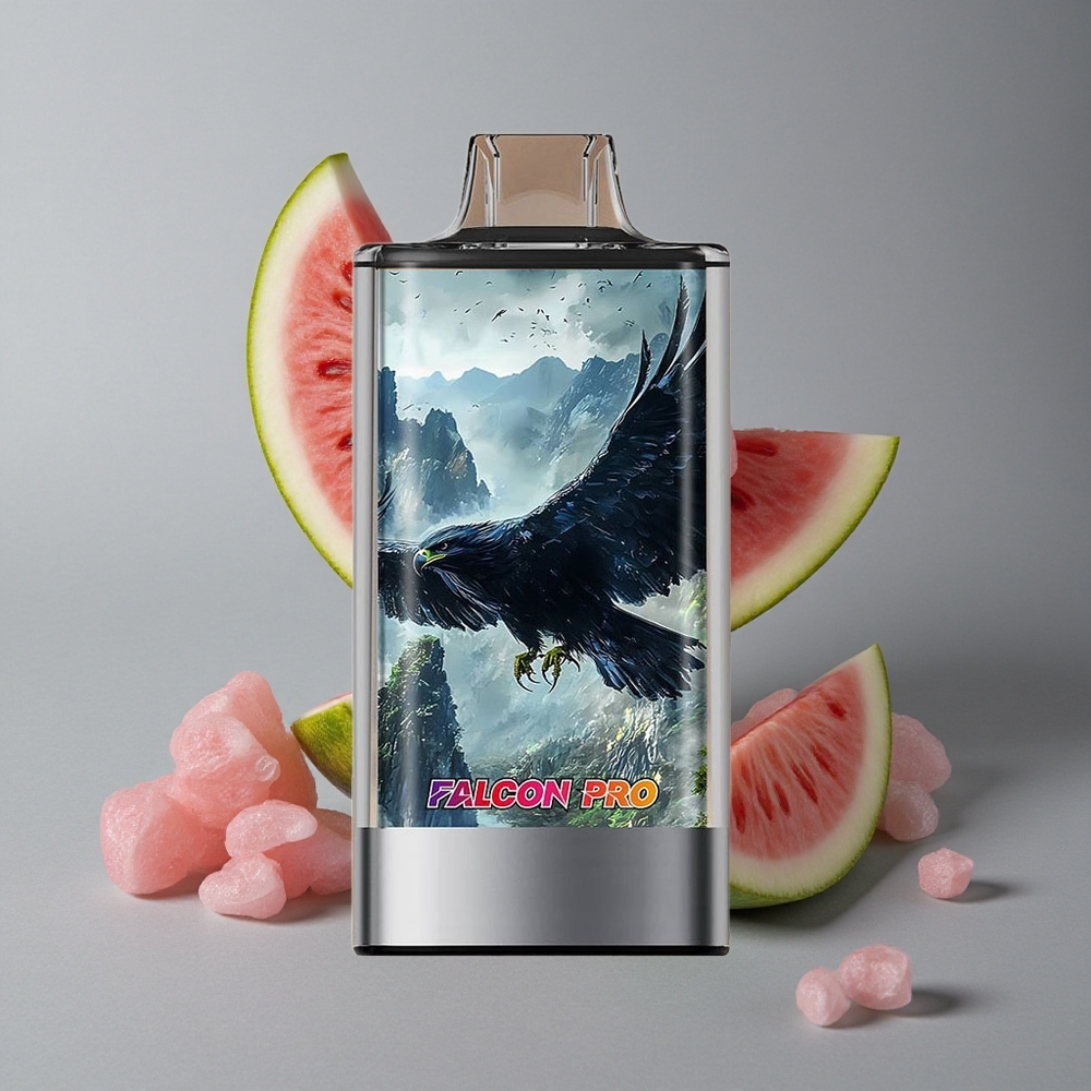 JNR Falcon Pro 28000 Vape de unică folosință Bubblegum de Pepene cu 28000 de Puffs și 5% Nicotină