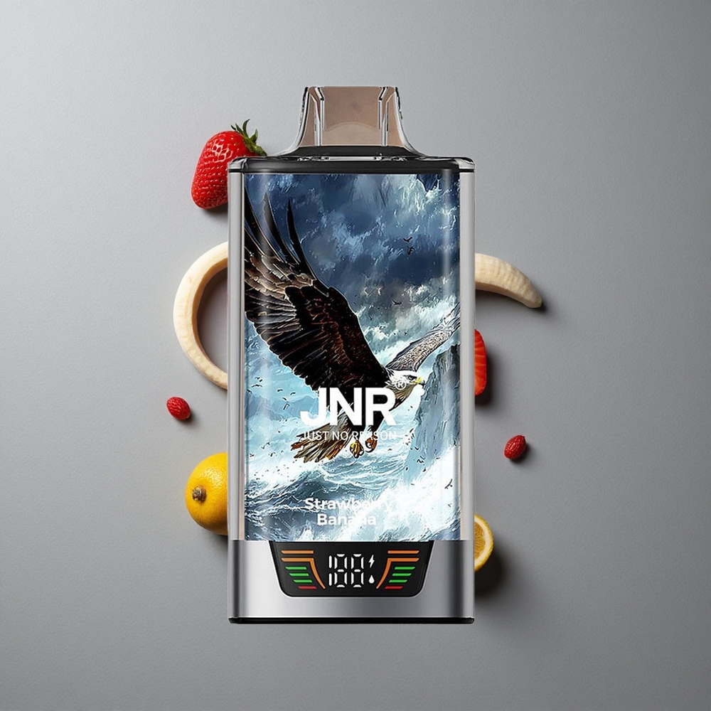 JNR Falcon Pro 28000 Vape de unică folosință Capsă Pre-umplută 30ml & 28000 Puffs Aroma Căpșuni Banane